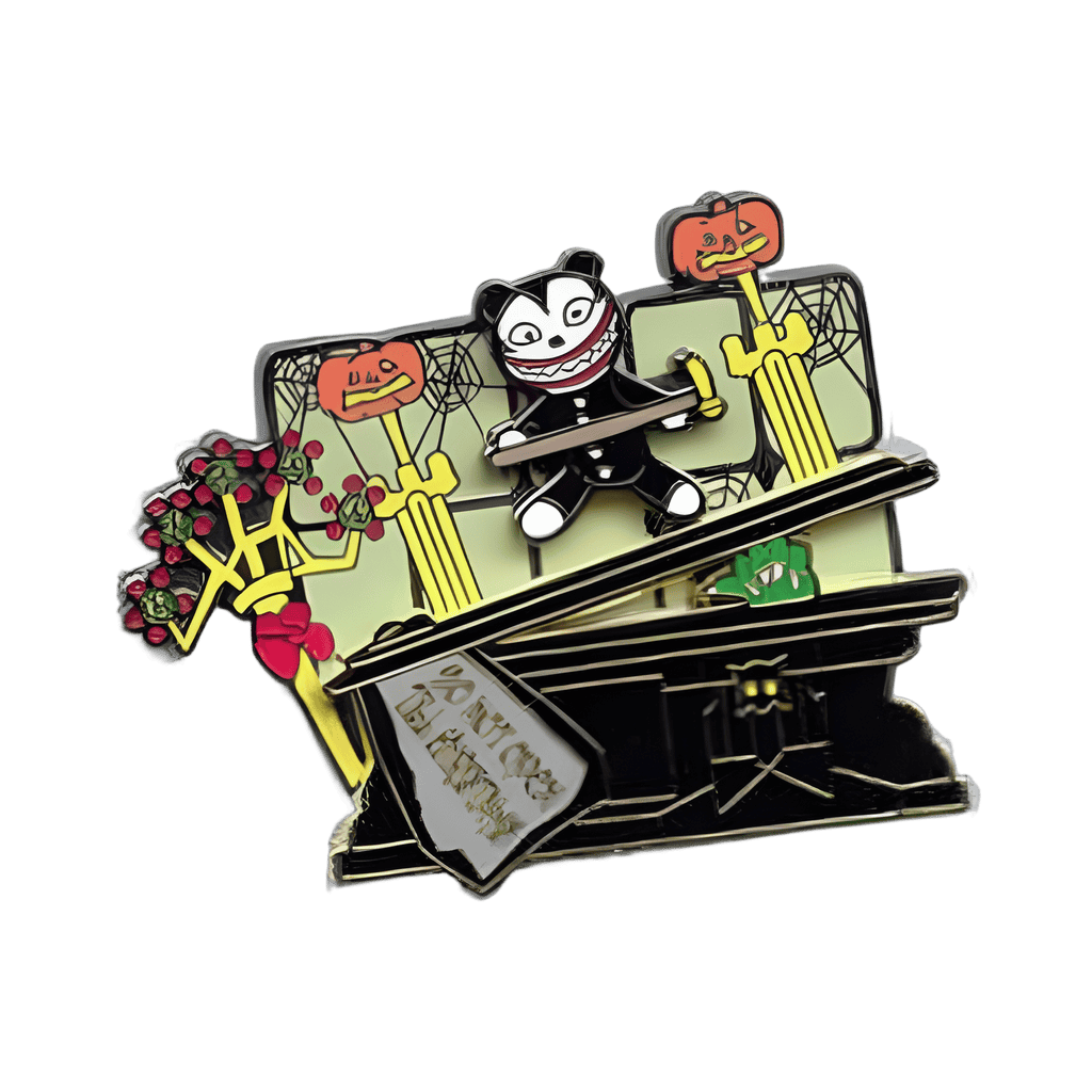 Scary Teddy on Coffin in Conservatory Disney pin