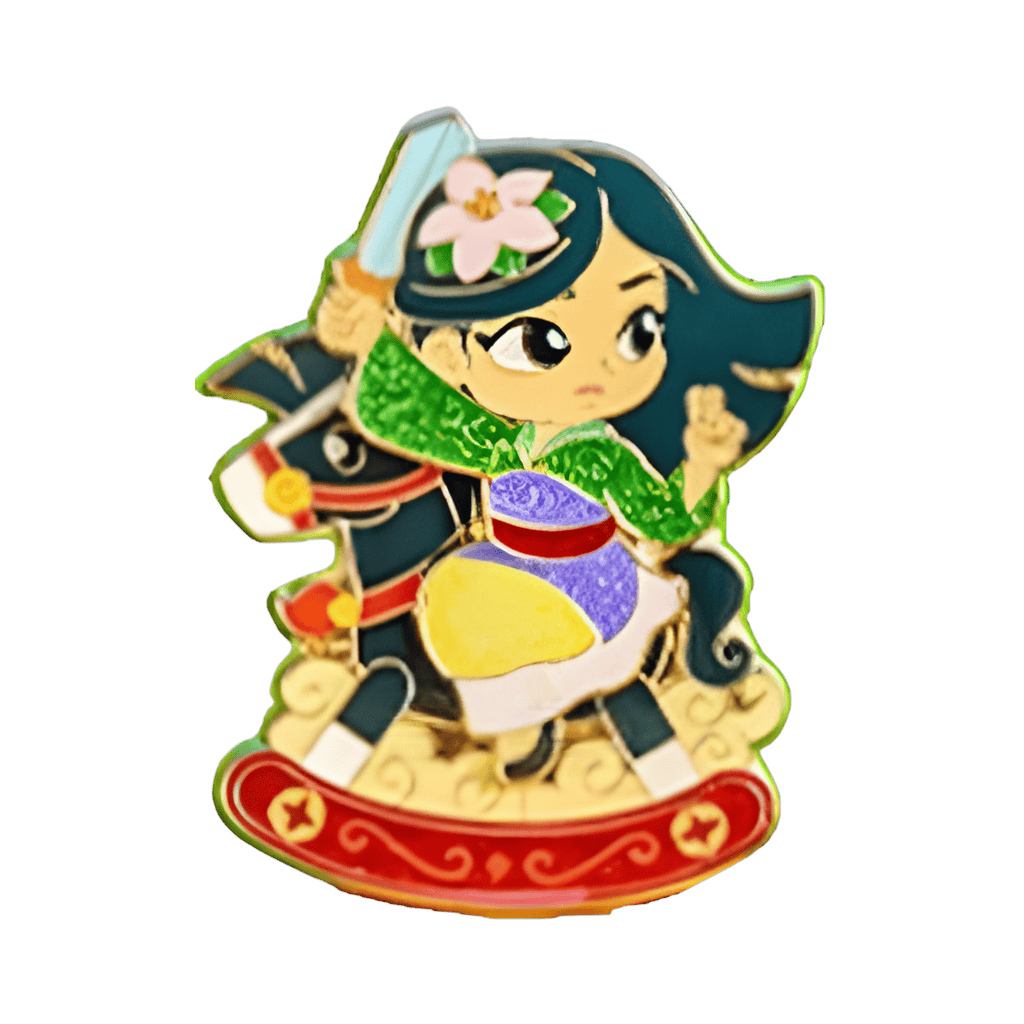 Mulan on Khan Disney pin
