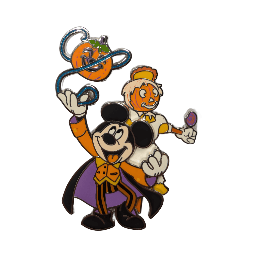 Mickey Mouse Lassoing a Pumpkin Disney pin