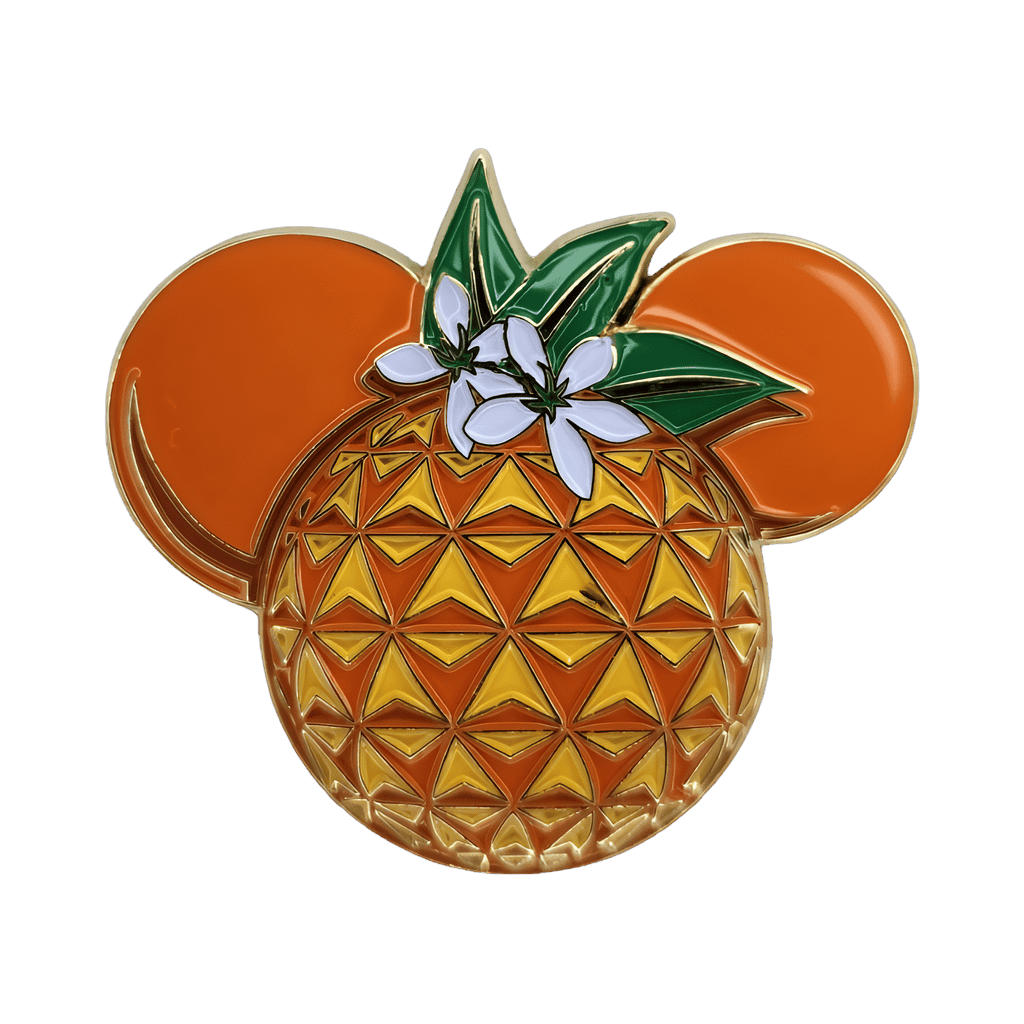 Guaranteed Fresh Pin Set - Spaceship Earth Orange Icon Disney pin