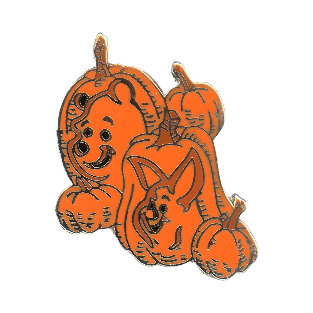 Pooh and Piglet Pumpkins Disney pin