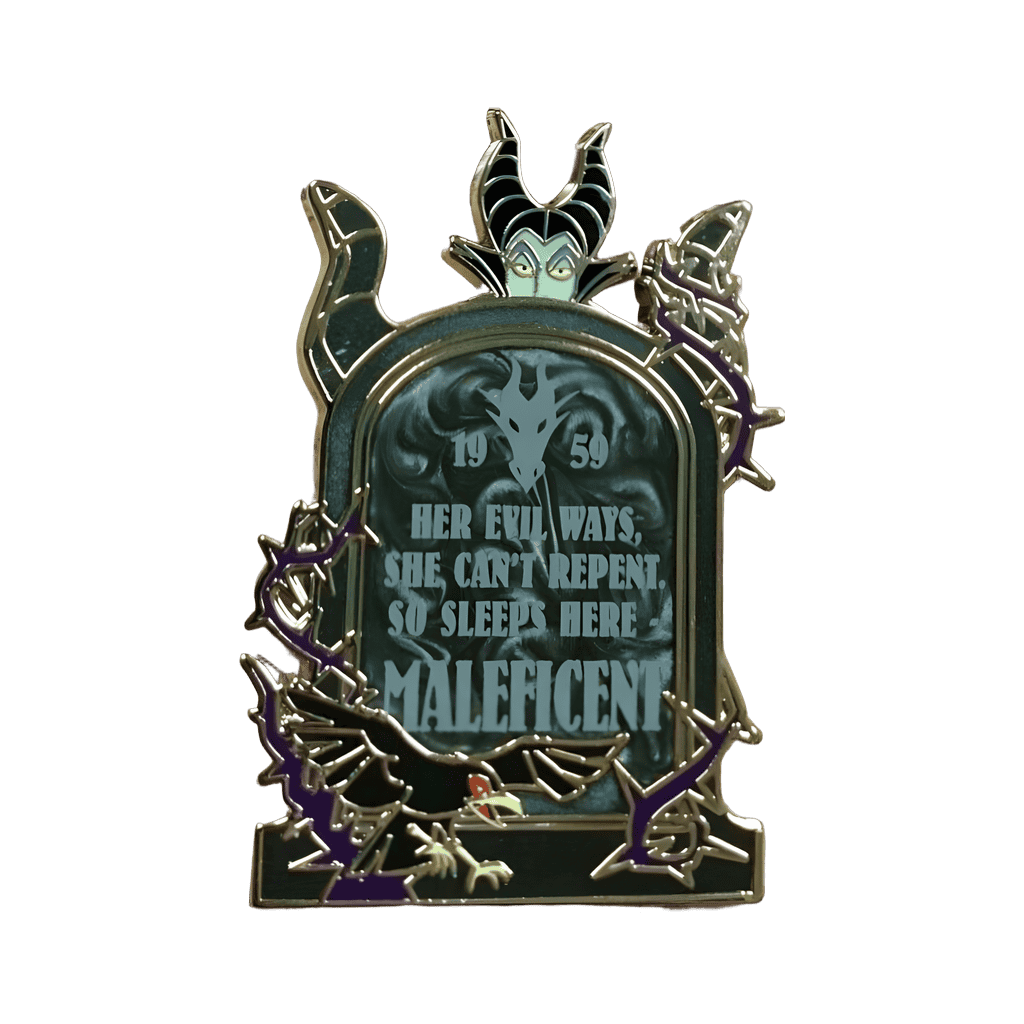 Maleficent Tombstone Disney pin