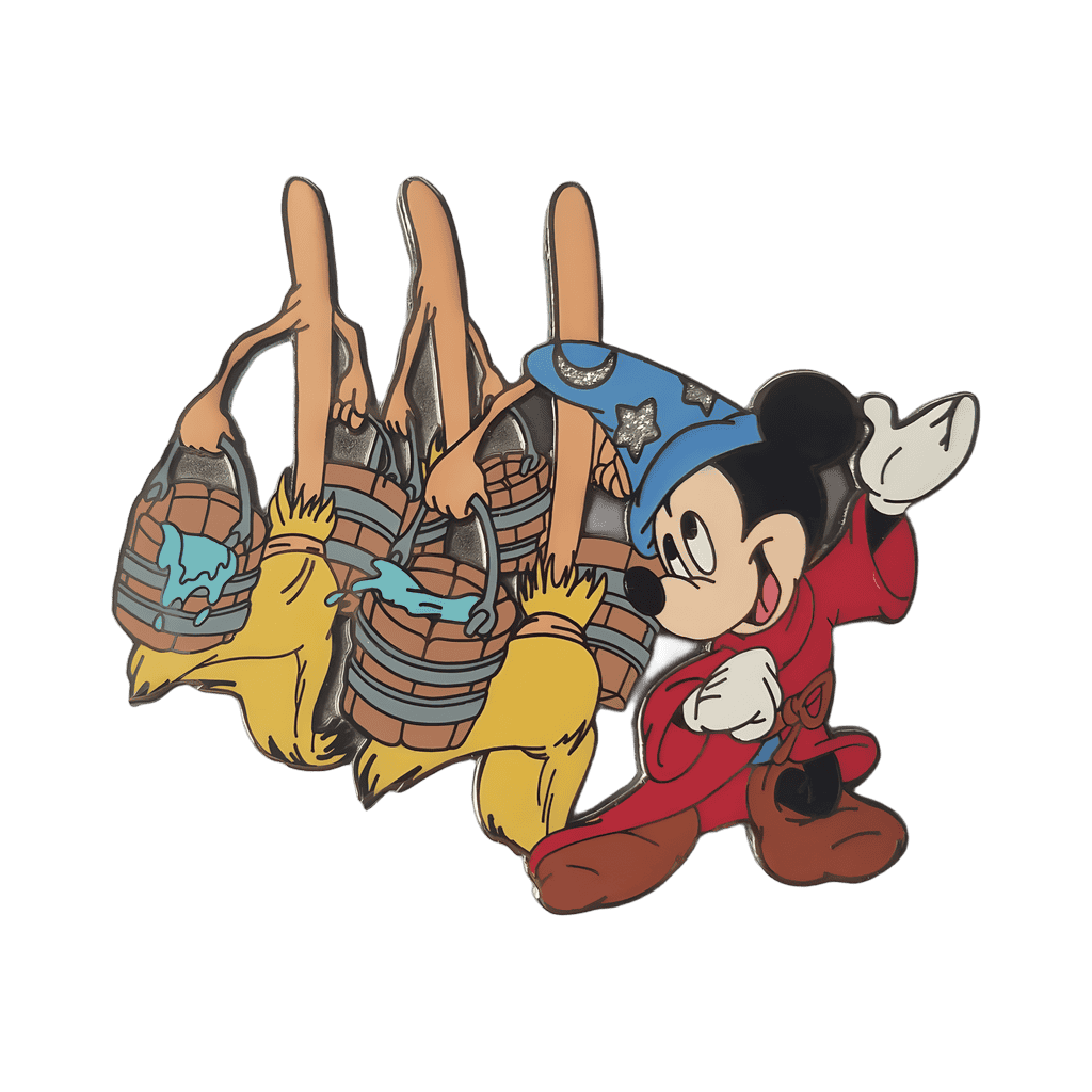 Sorcerer Mickey with Brooms and Buckets Disney pin