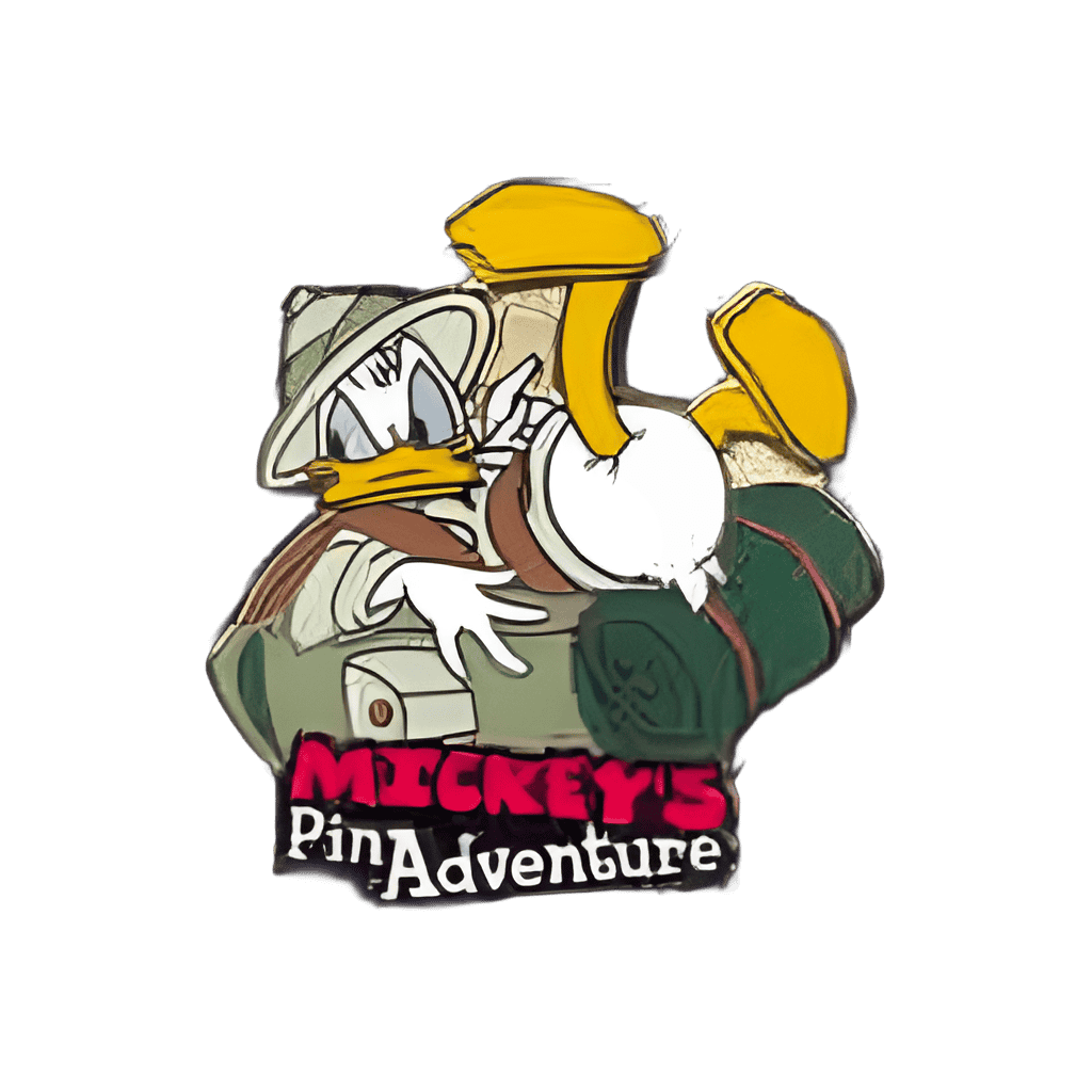 Mickey's Pin Adventure Map — Safari Donald Duck Disney pin