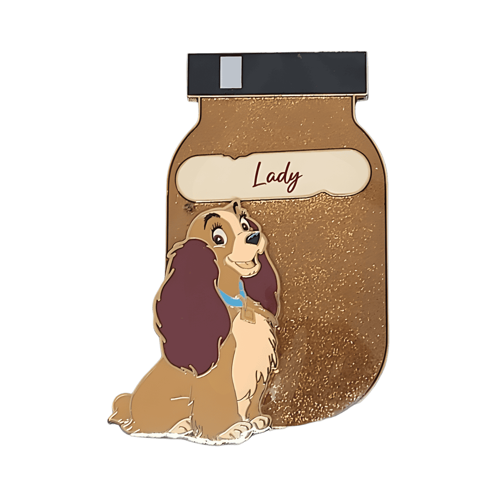 Brown Paint Jars — Lady Disney pin