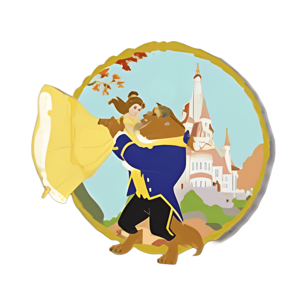 Belle & Beast Disney pin