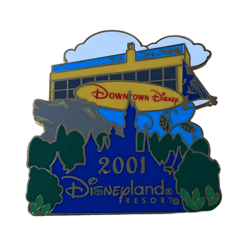2001 Hotel, Grizzly Peak, Downtown Disney, and Castle Cluster Disney pin