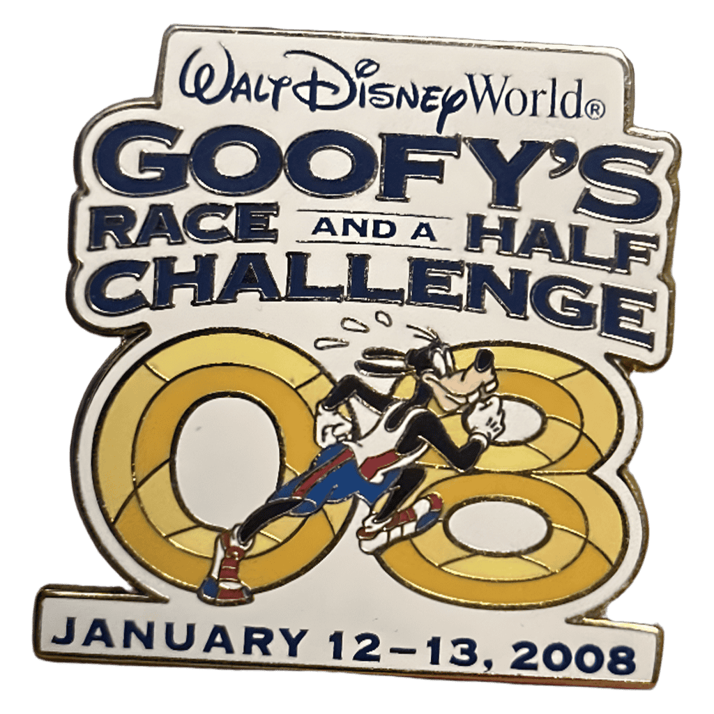 2008 Goofy’s Race and a Half Challenge Disney pin