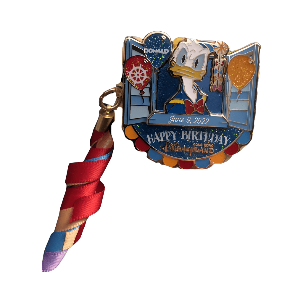 2022 - Happy Birthday Donald Ribbon Dangle Disney pin