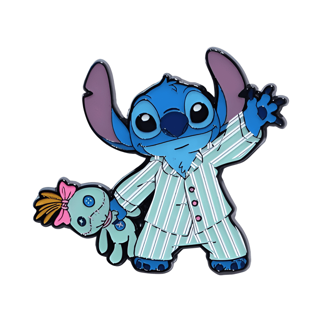 Stitch in PJs with Scrump Disney pin