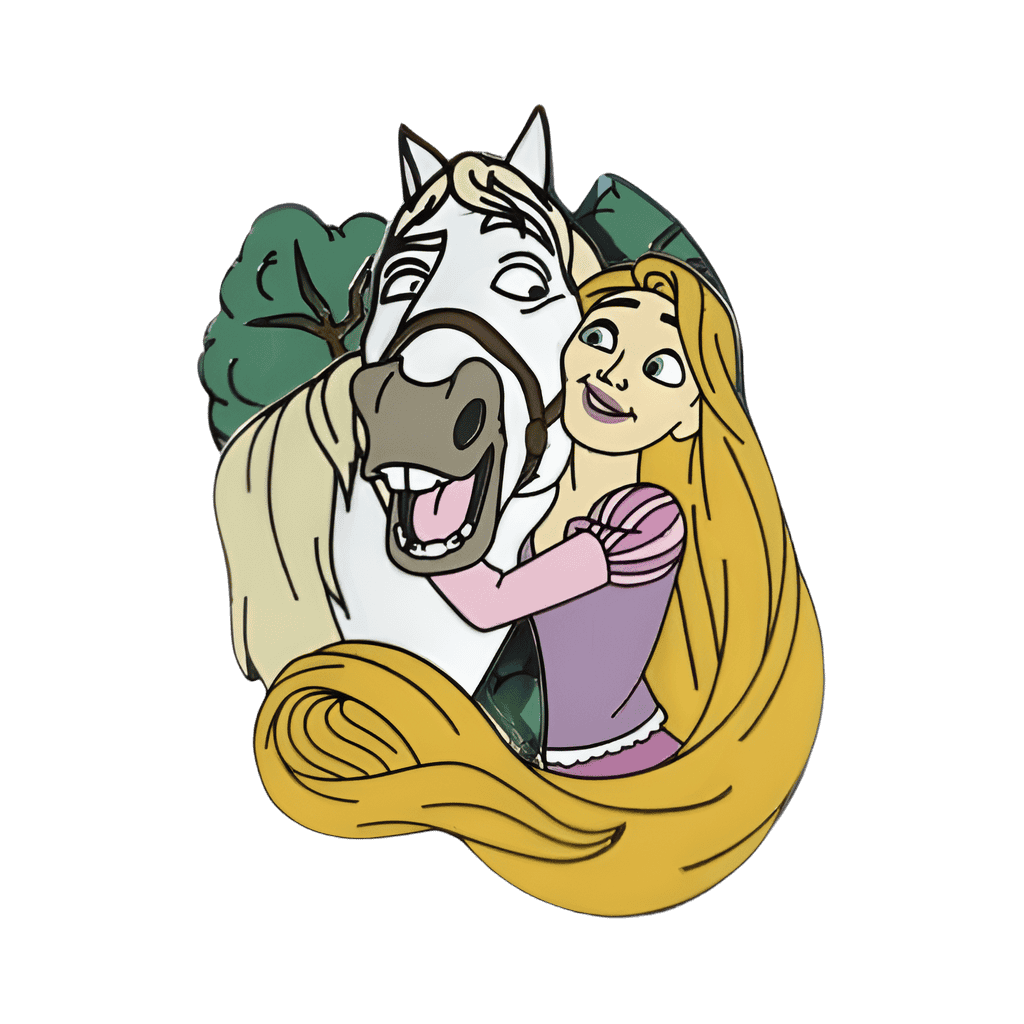 Rapunzel and Maximus Disney pin