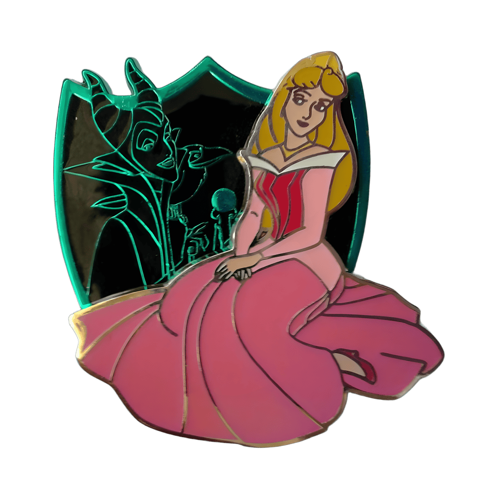 Aurora and Maleficent Disney pin