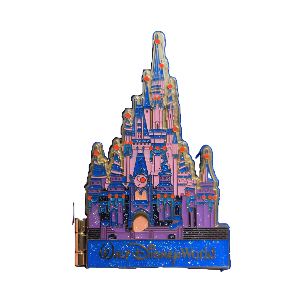 Cinderella Castle #3: Pink Glitter Disney pin
