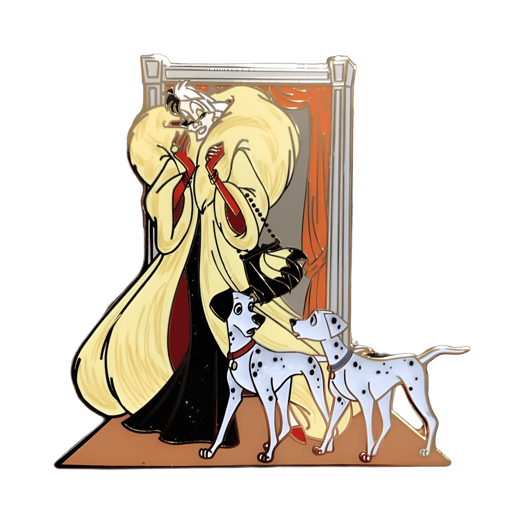 Cruella, Pongo and Perdita Disney pin