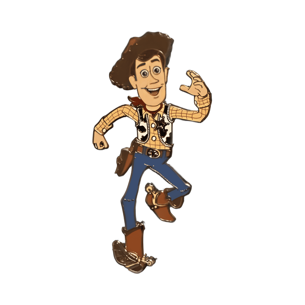 Sheriff Woody Running Disney pin