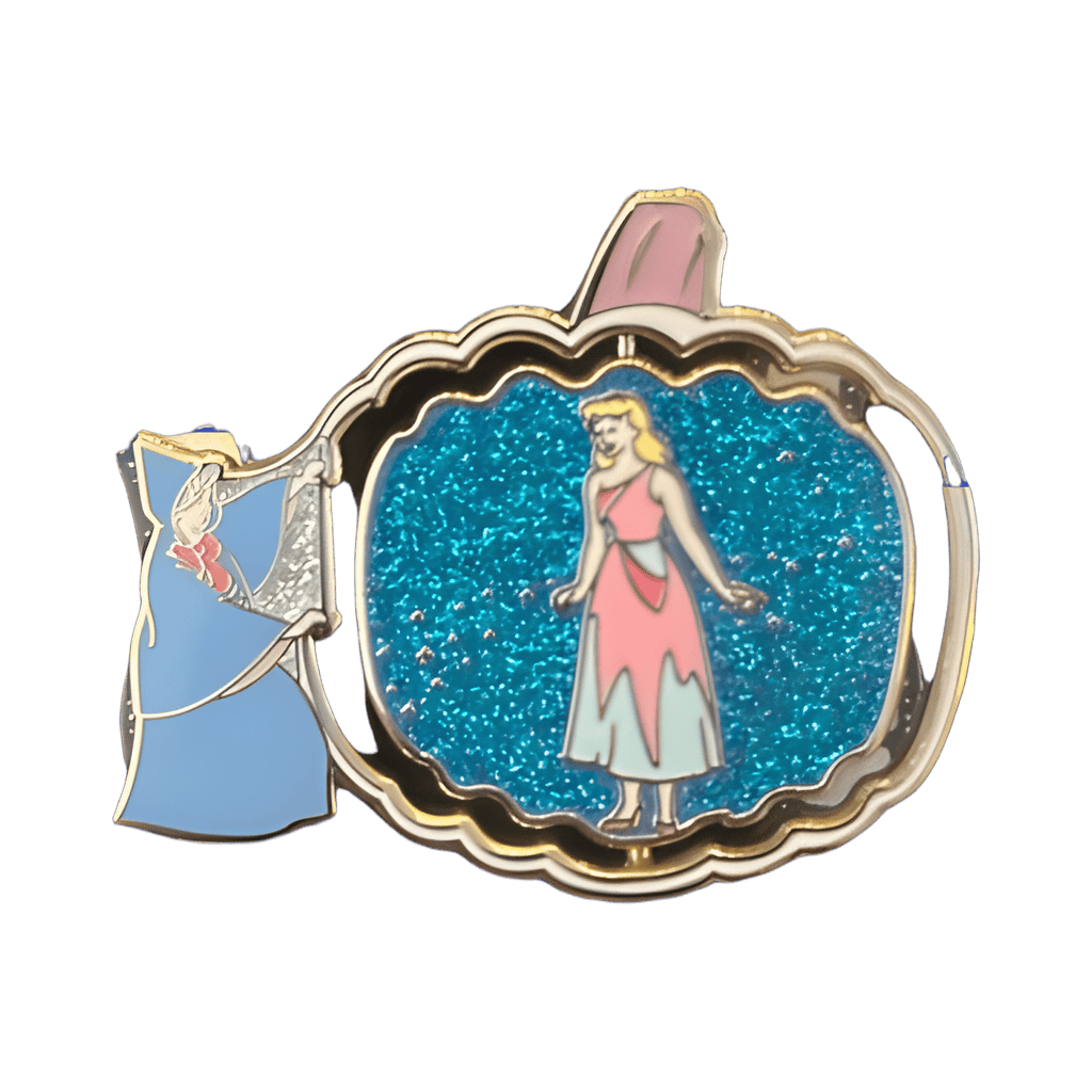 Cinderella and Fairy Godmother Spinner Disney pin