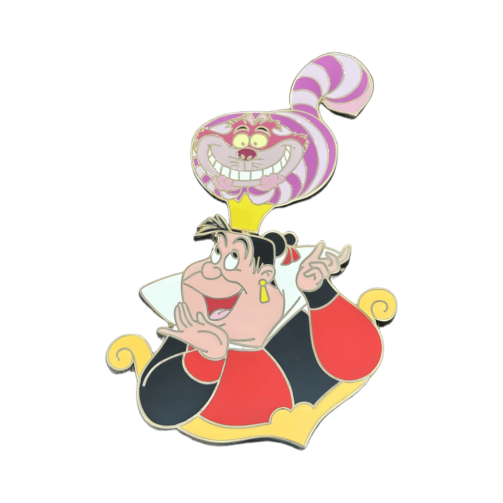 Queen of Hearts & Cheshire Cat Spinner Disney pin