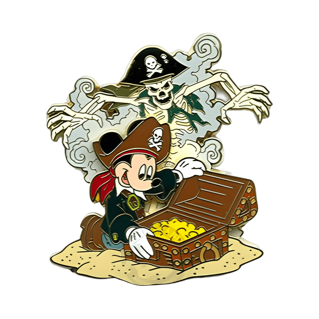 Mickey Mouse with Skeleton Ghost Disney pin
