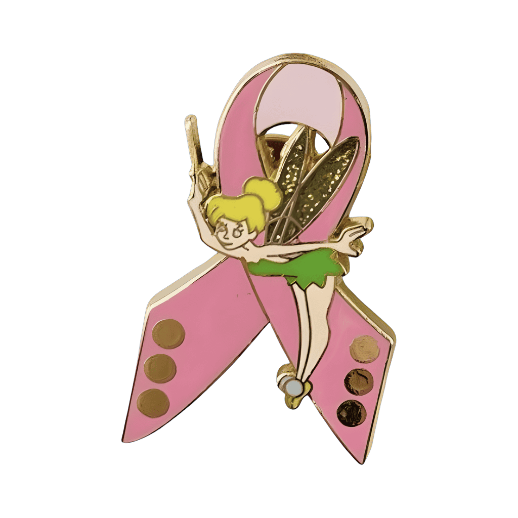 Tinker Bell with Pink Ribbon Disney pin