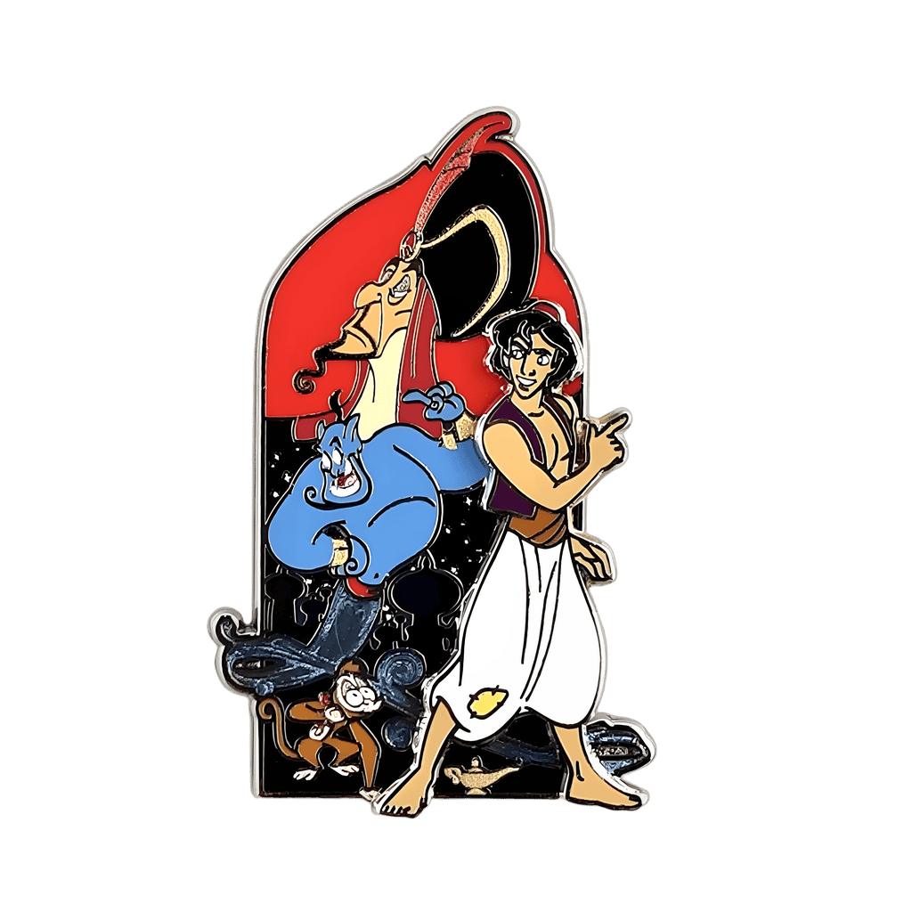 Aladdin, Abu, Genie and Jafar Disney pin