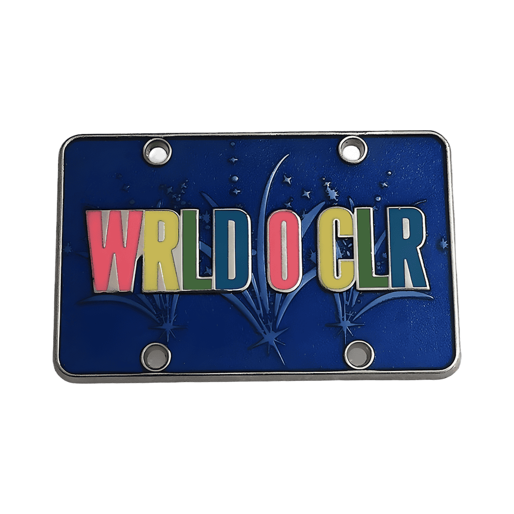 World of Color License Plate Disney pin