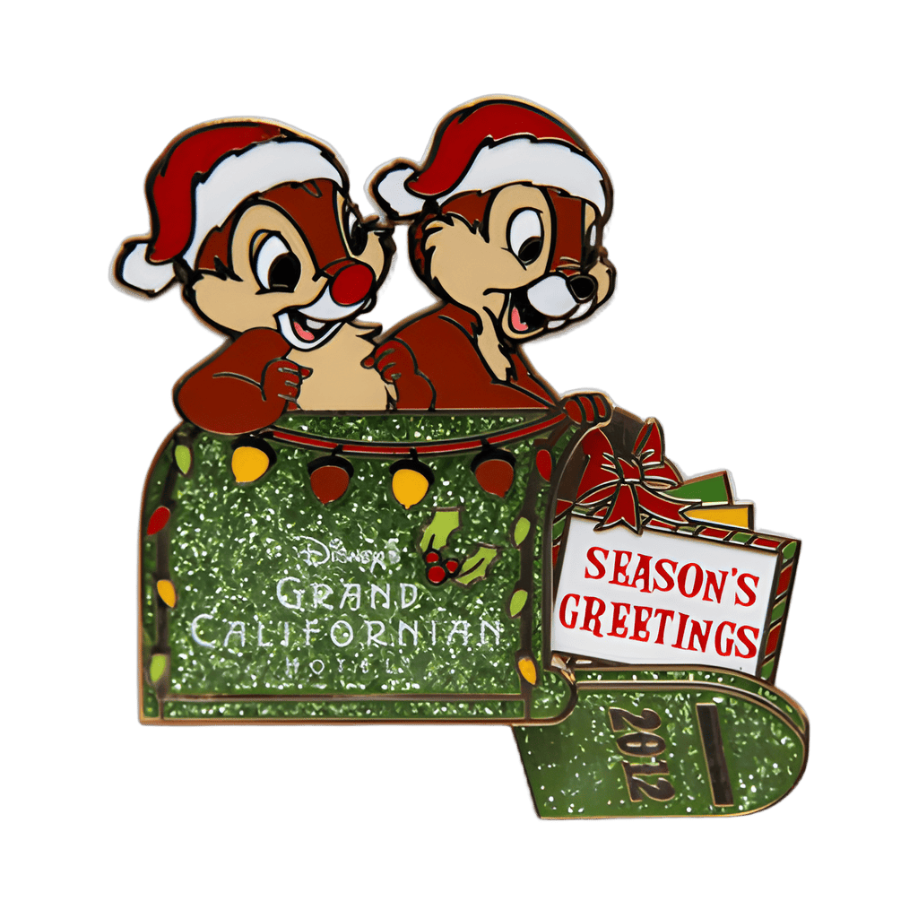 Disney's Grand Californian Hotel & Spa - Chip & Dale - Season's Greetings Disney pin