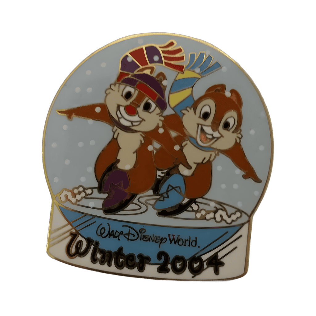 Chip & Dale Ice Skating - #1 Disney pin