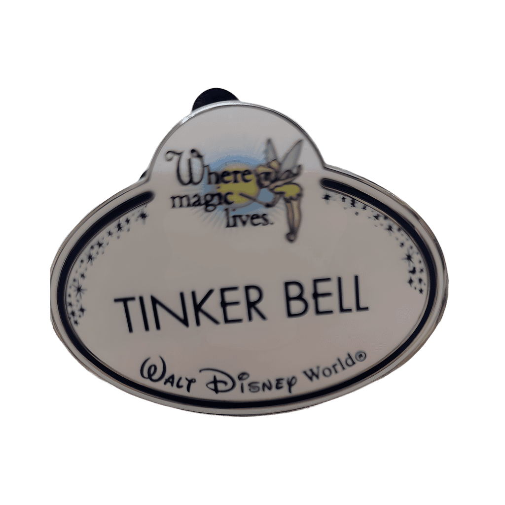 Cast Member Name Tag "Tinker Bell" - Where magic lives Disney pin