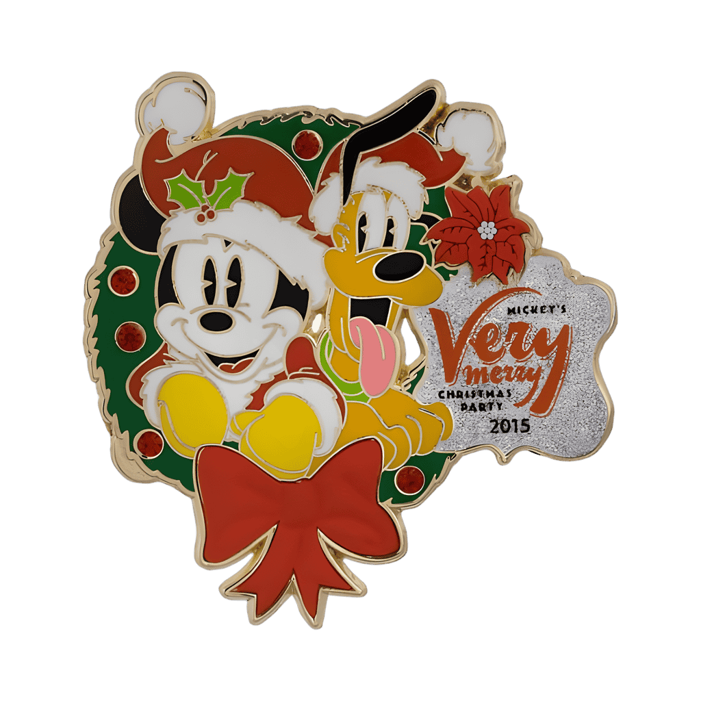 Jumbo Santa Mickey Disney pin