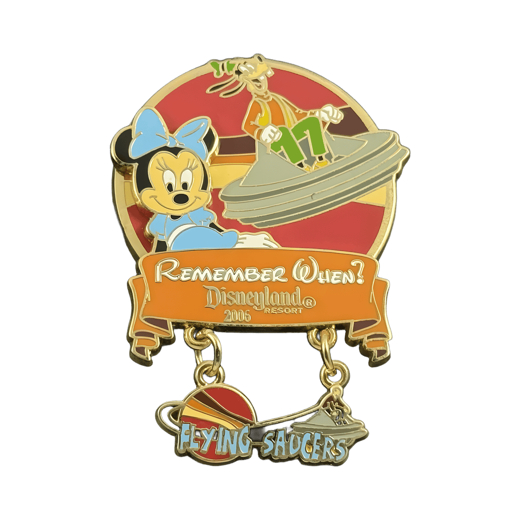 Flying Saucers - Minnie and Goofy Disney pin