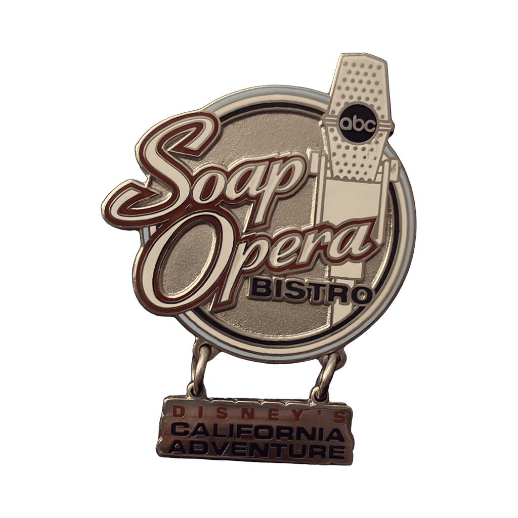 Soap Opera Bistro - California Adventure Disney pin