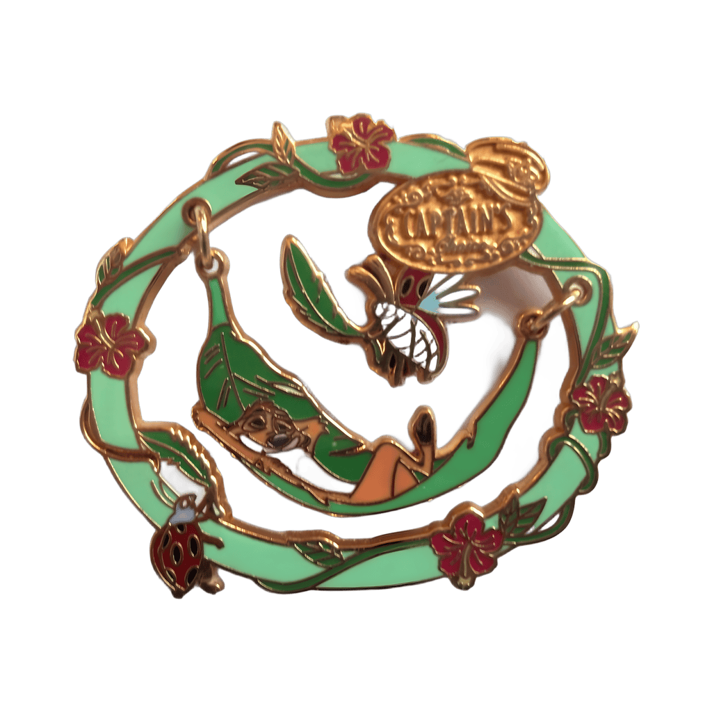 Timon in Hammock Disney pin