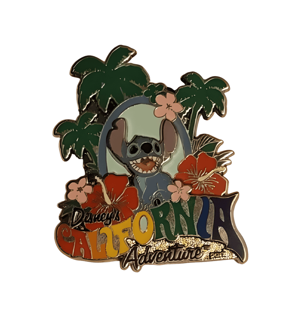 Stitch and Palm Trees Rainbow Disney pin