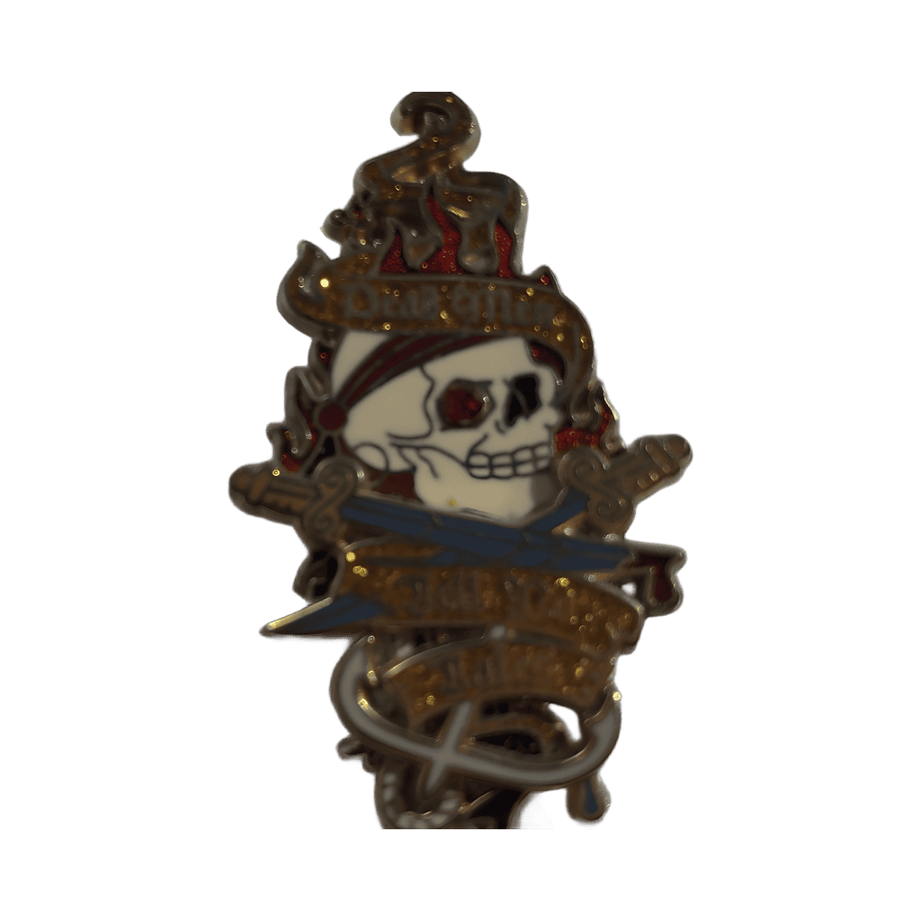 Dead men tell no tales skull Disney pin