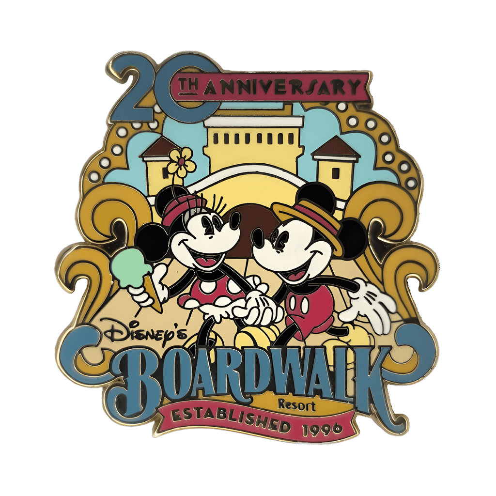 20th Anniversary - Mickey and Minnie with Ice Cream Disney pin