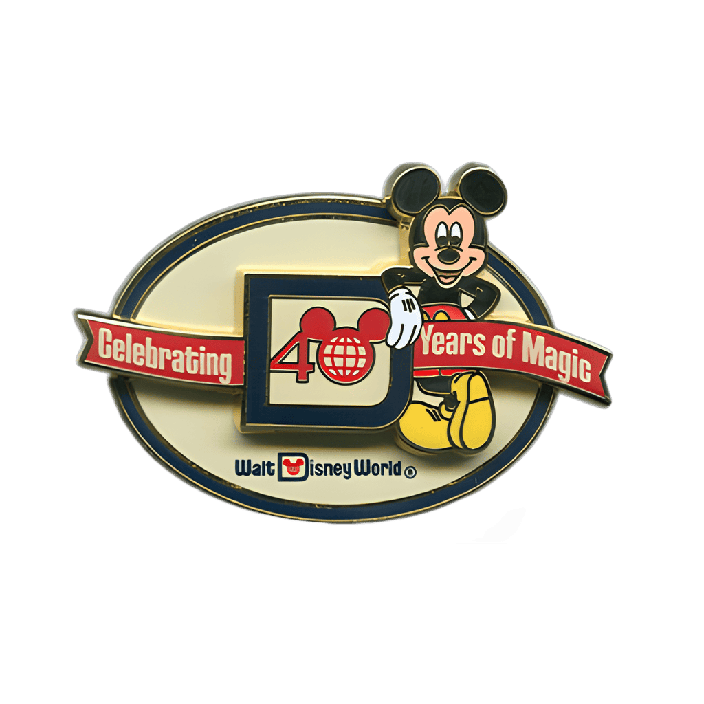 Celebrating 40 Years of Magic Logo Disney pin