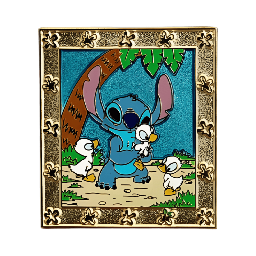 Stitch with ducklings Disney pin