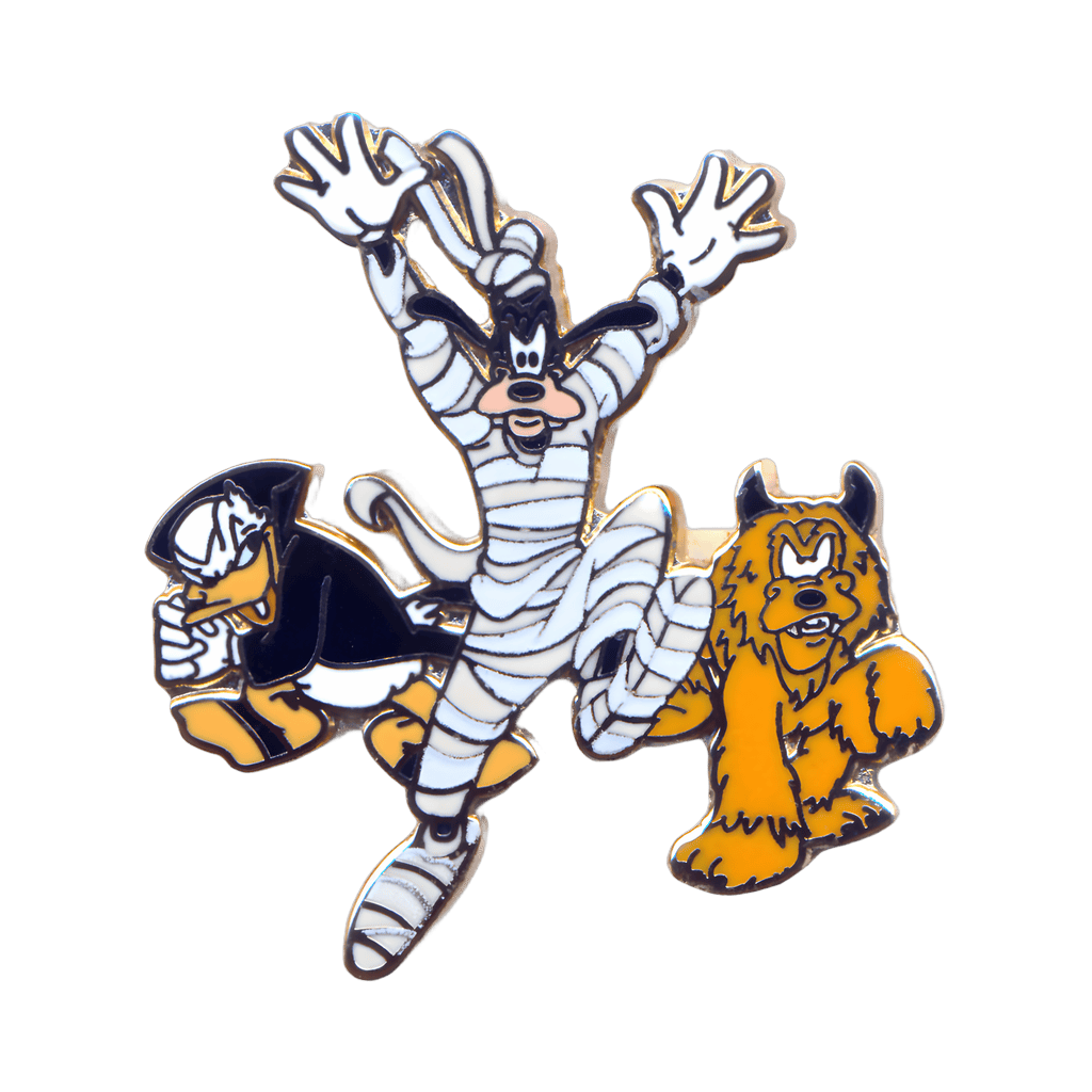 Mummy Goofy, Vampire Donald and Werewolf Pluto Disney pin