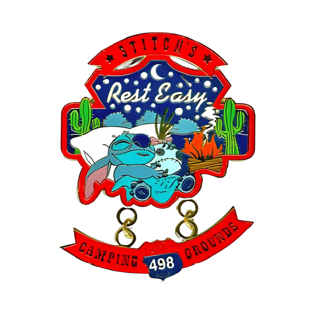 Stitch's Rest Easy Campground Disney pin