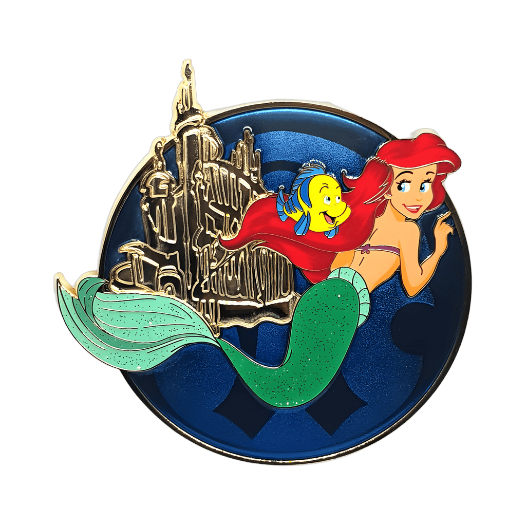 Ariel with Flounder Disney pin