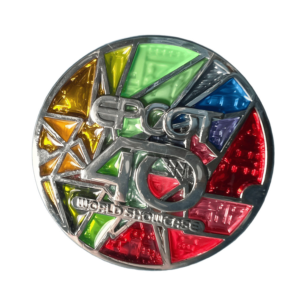 World Showcase Stained Glass Disney pin