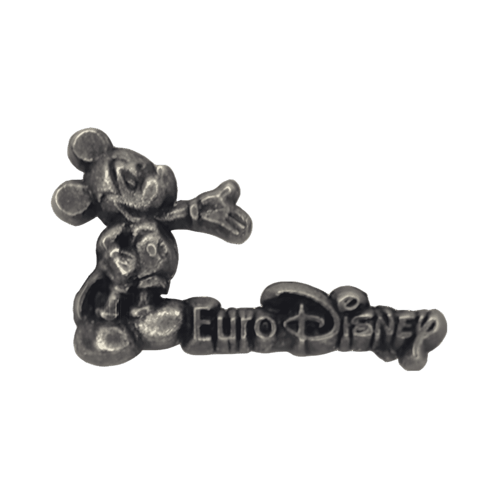 Sculpted Mickey with Logo (Pewter Version) Disney pin
