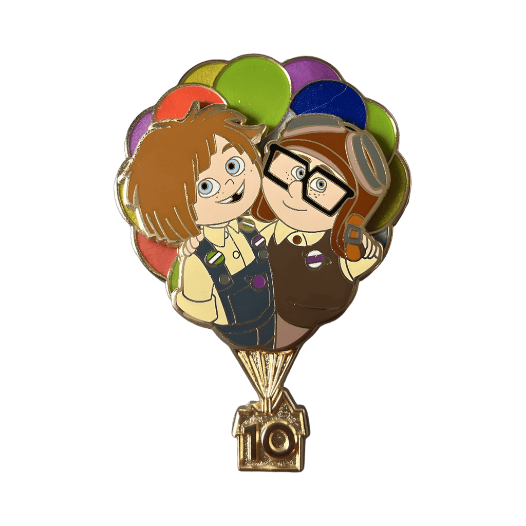 Young Carl and Ellie - 10 year anniversary Disney pin