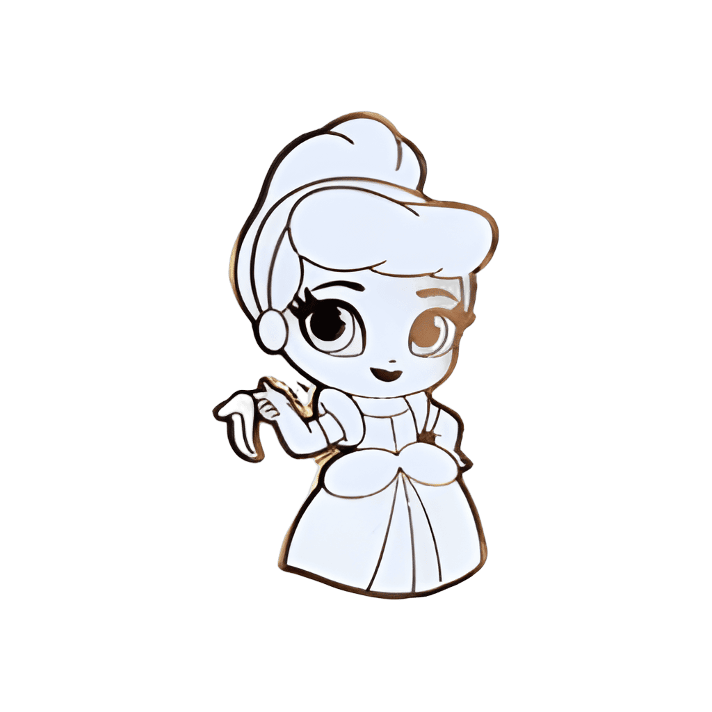 White Out Cinderella Disney pin