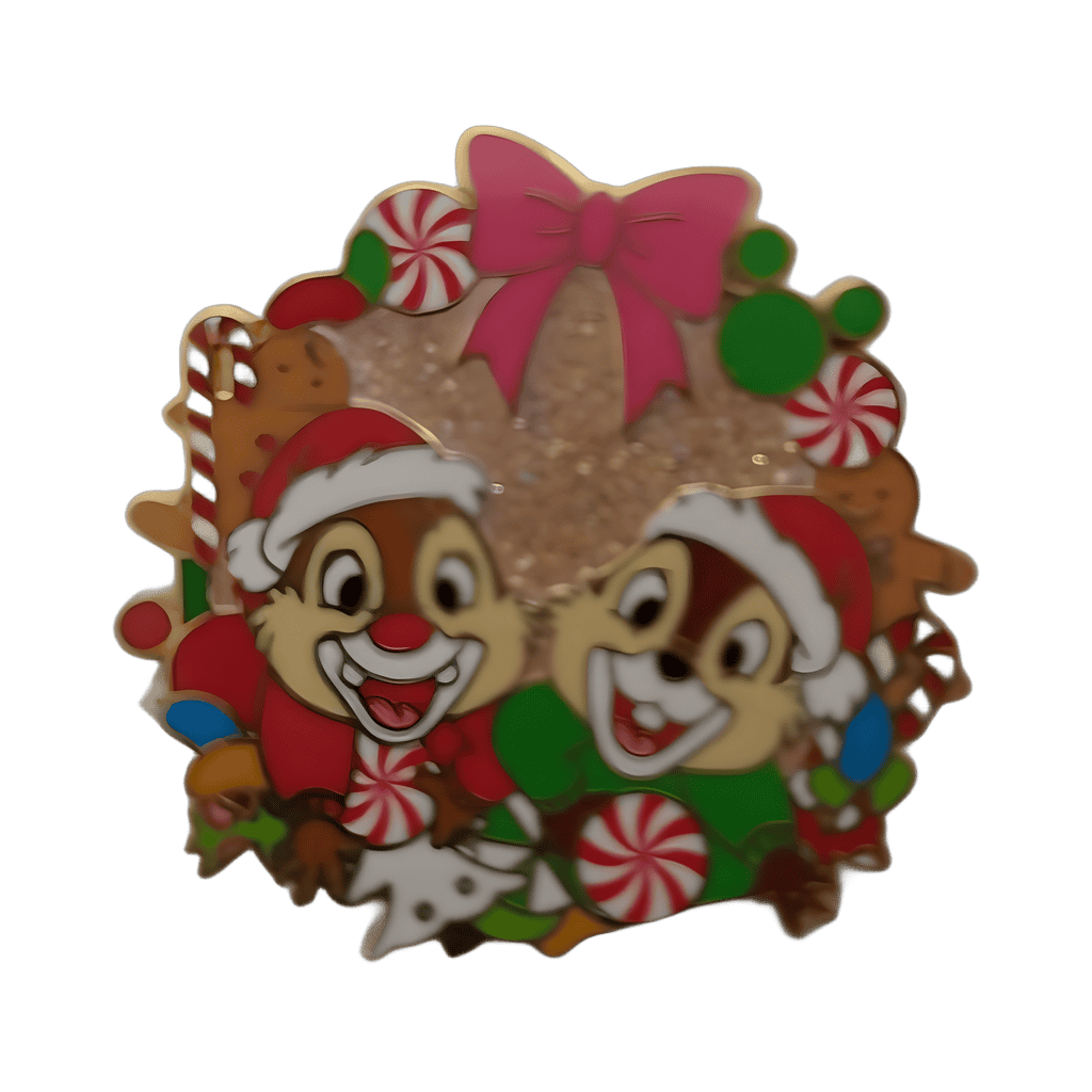 Chip & Dale Wreath Disney pin
