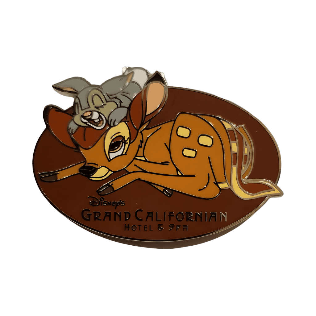 Sleeping Bambi and Thumper Disney pin
