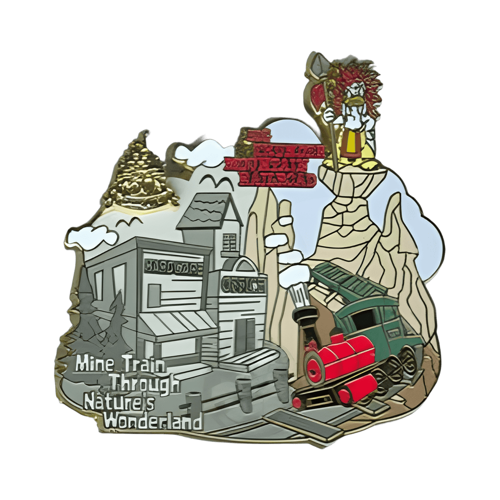 Then and Now - Natures Wonderland/ Big Thunder Mountain Railroad Disney pin