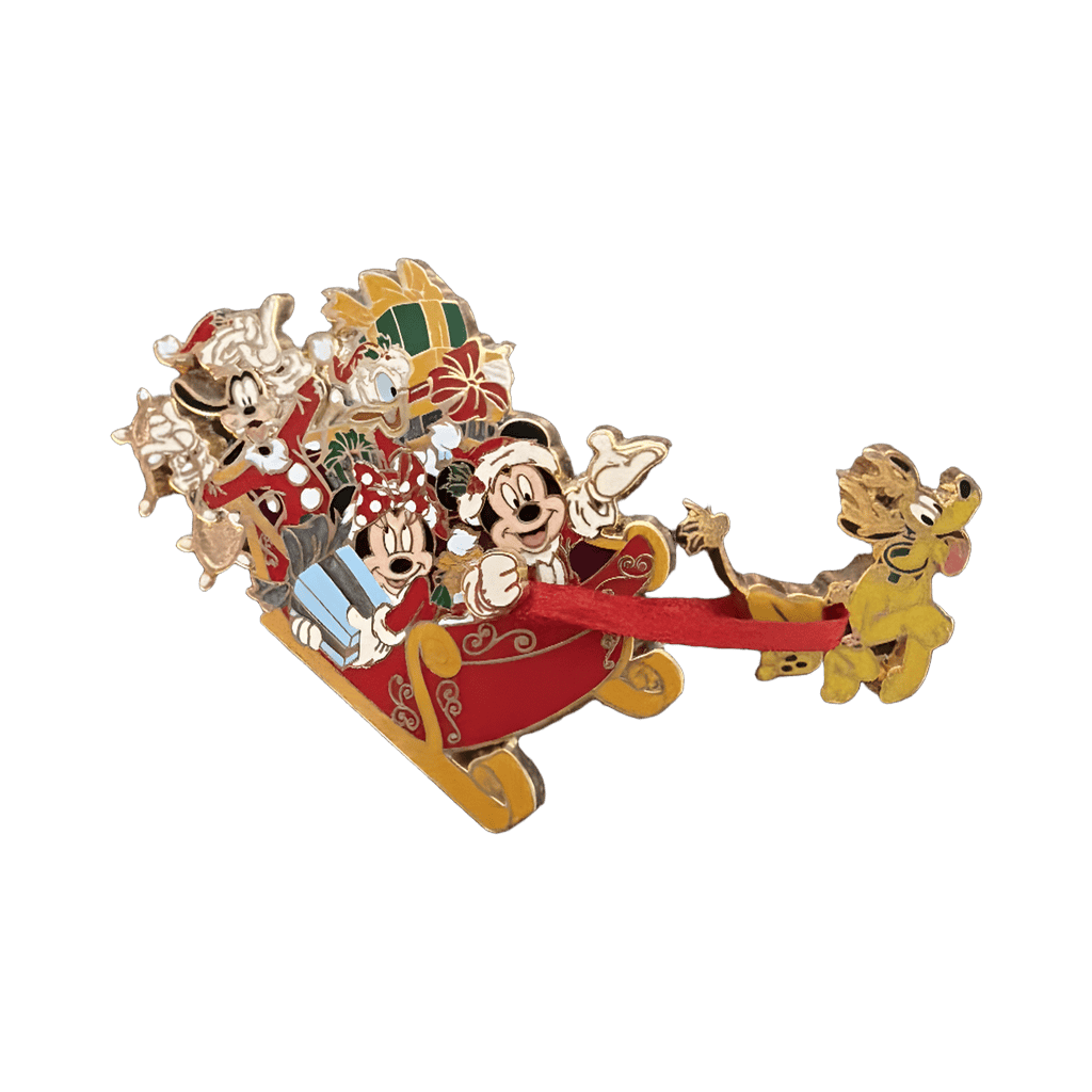 Mickey Mouse and Friends on Sleigh Disney pin