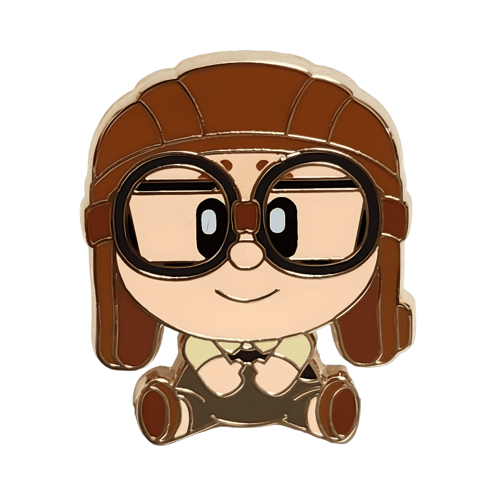 Young Carl Fredricksen Disney pin