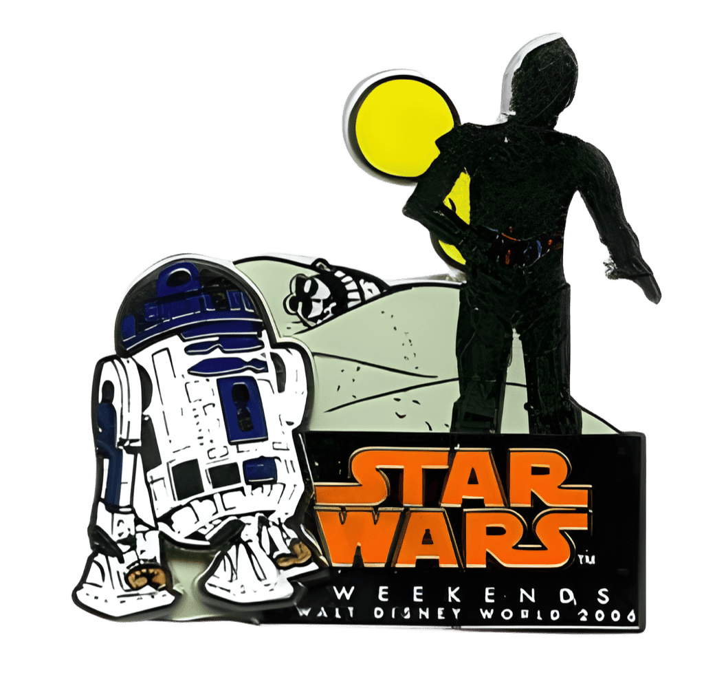 C-3P0 and R2-D2 Disney pin